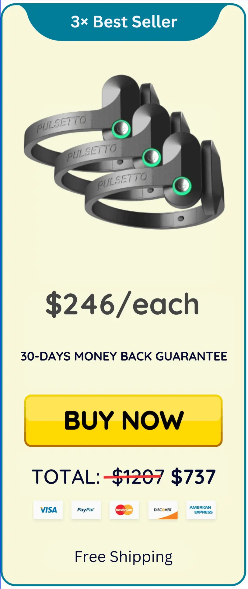 Pulsetto offer package price 